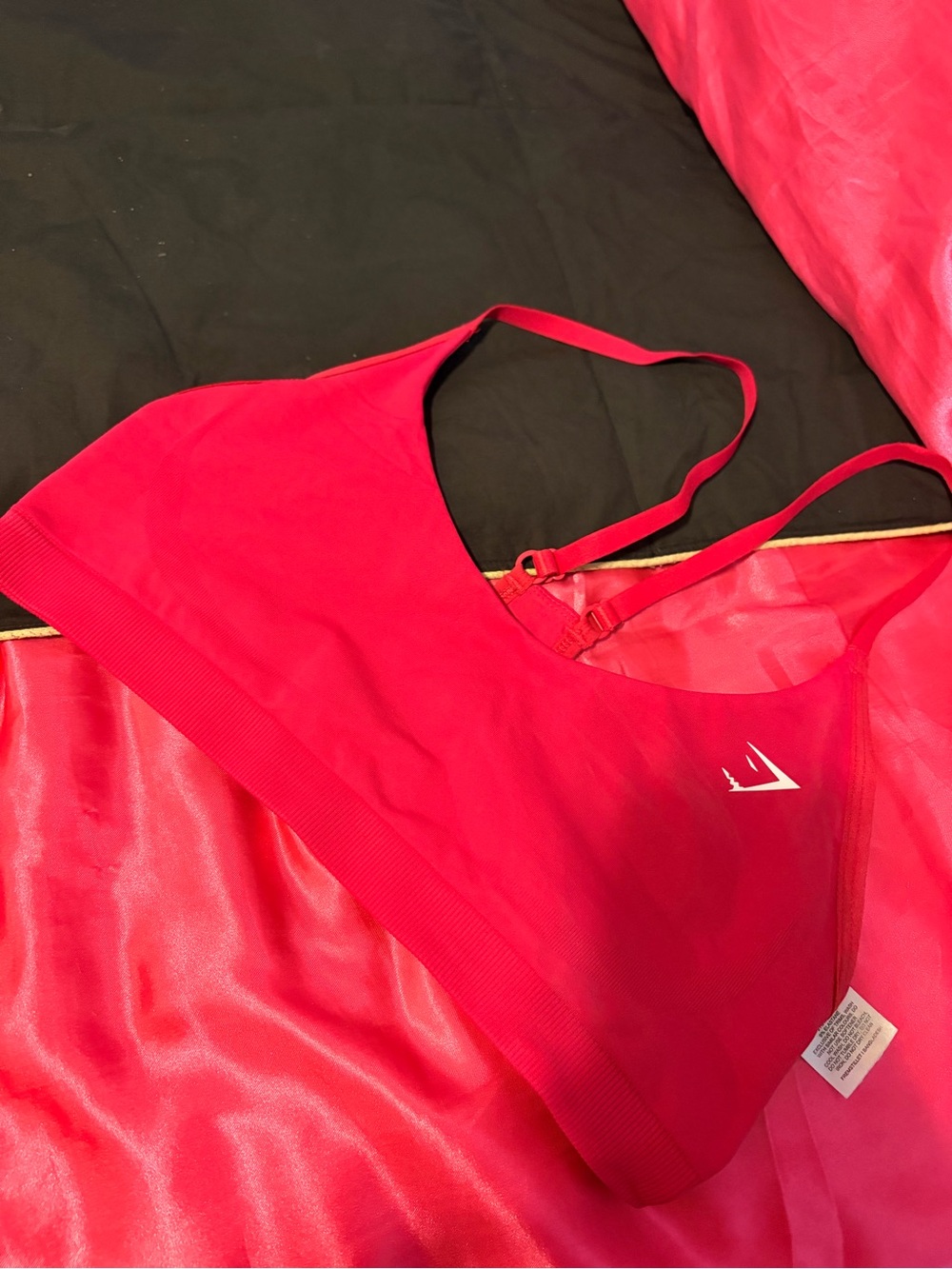 Gymshark pink/Red Seamless Sports Bra